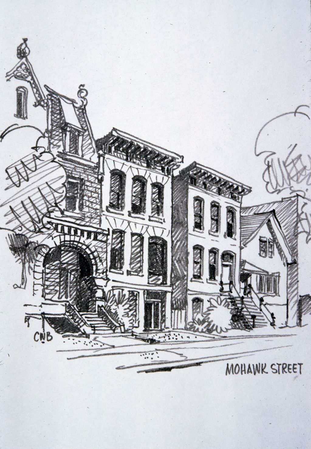 Miniature of Houses, North Mohawk Street, Lincoln Park