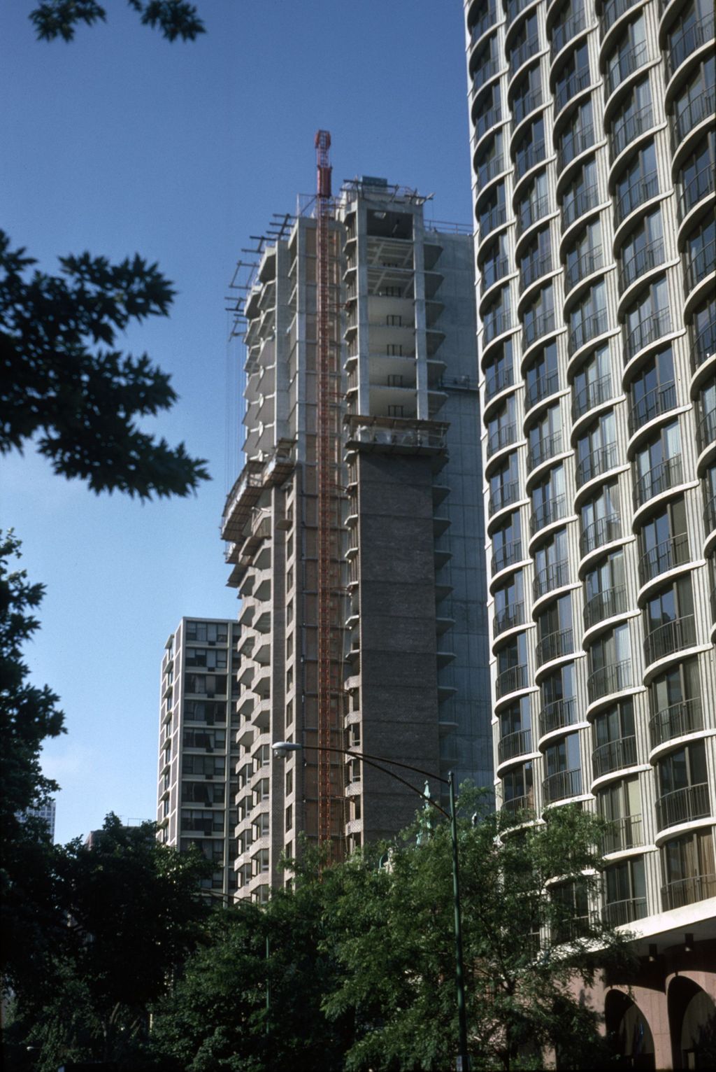 High-rise apartment buildings, North State Parkway