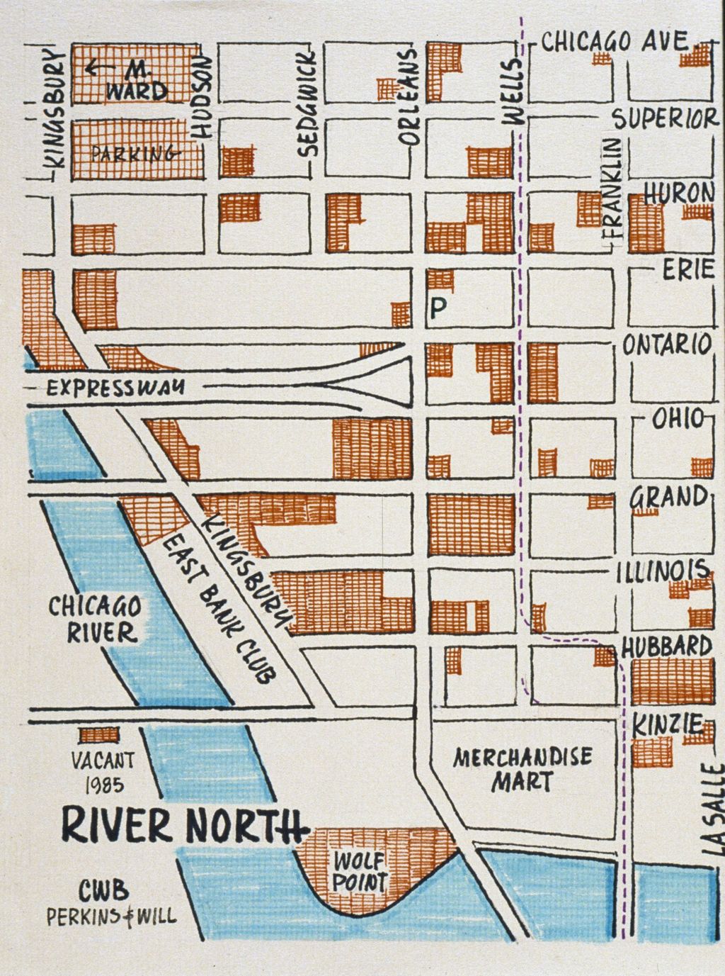 Miniature of Vacant land in River North, 1985