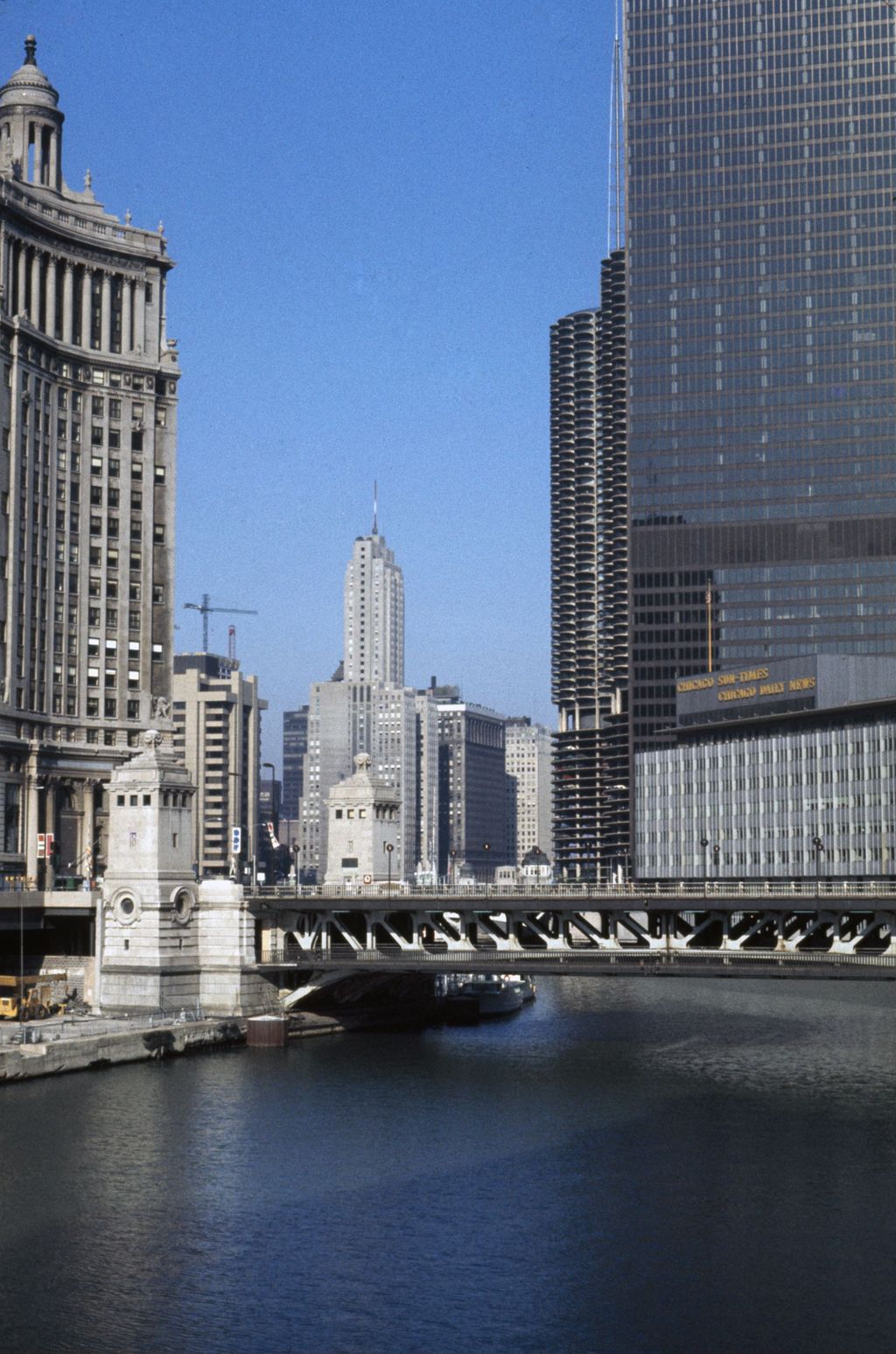 Miniature of High-rise buildings along the Chicago River