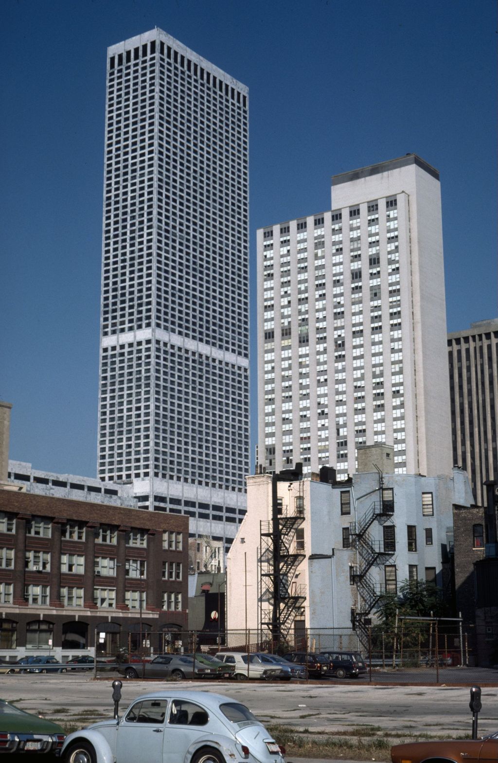 Miniature of Water Tower Place and 777 North Michigan from N. Wabash Avenue