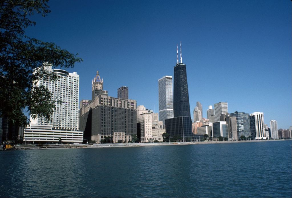 North Lake Shore Drive skyline from the lakefront