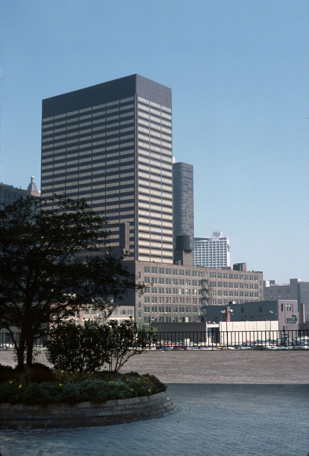 Time-Life Building and Commerce Mart Warehouse from Pioneer Court