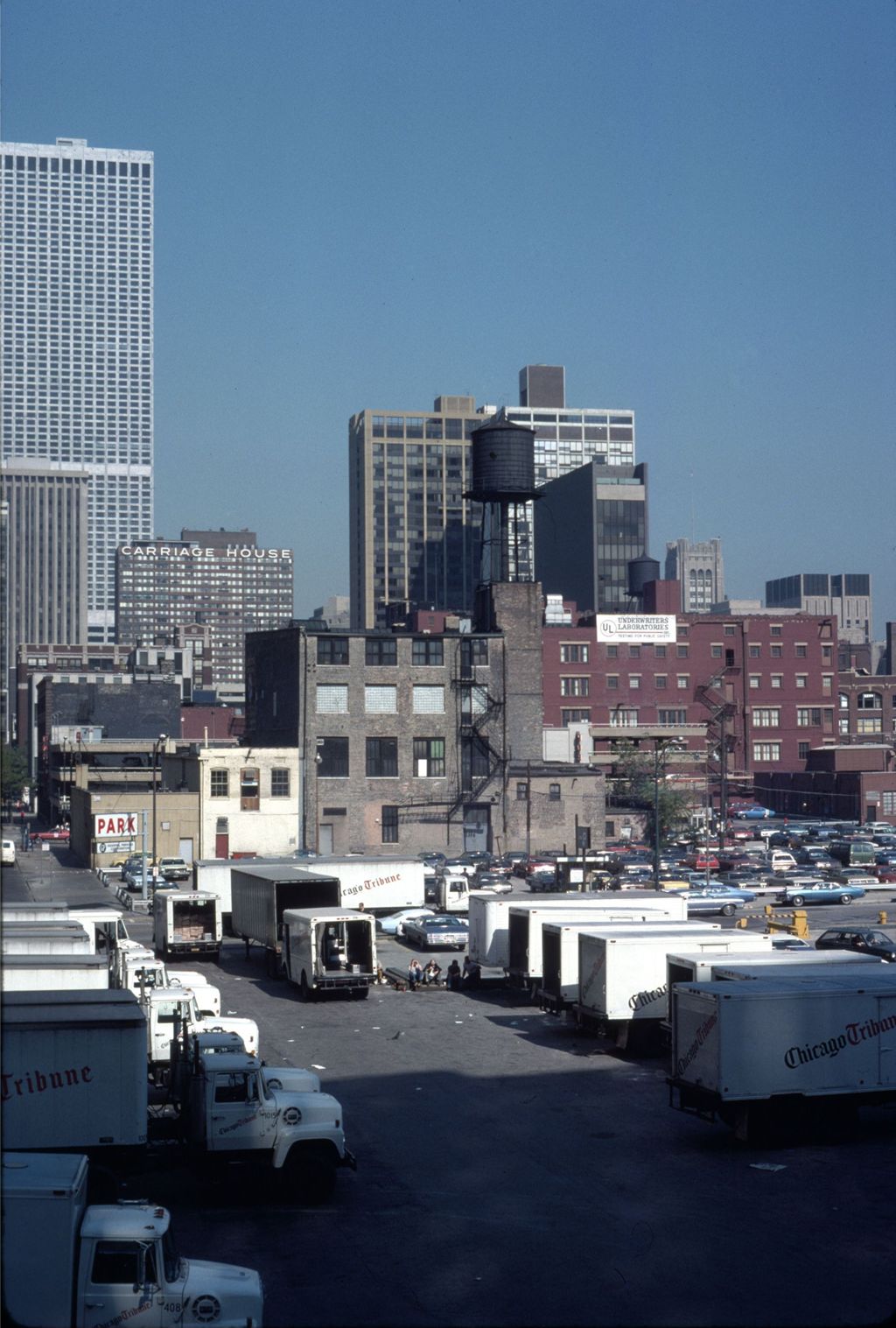 Miniature of Chicago Tribune truck parking lot, Near North Side