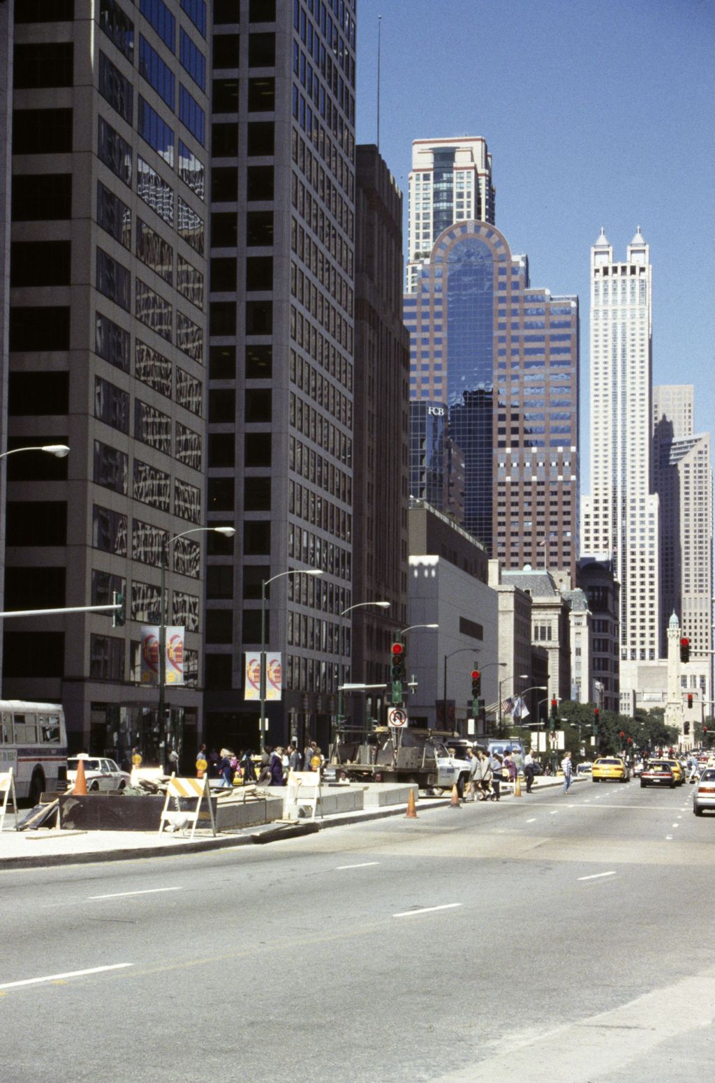 Miniature of North Michigan Avenue high-rise buildings