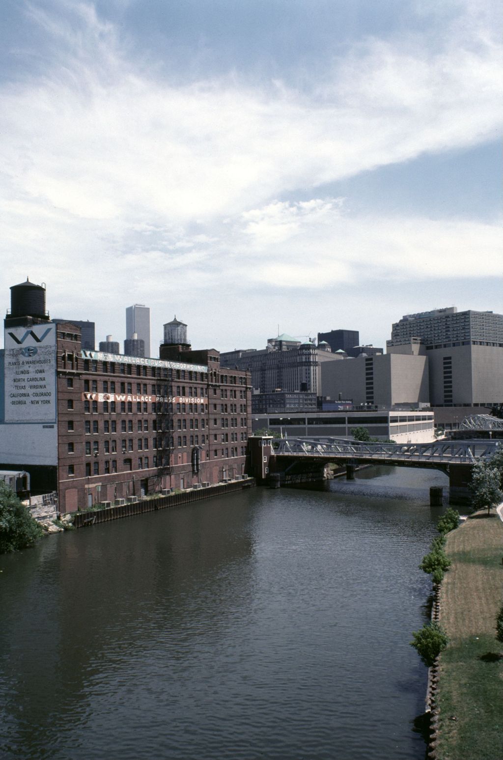 Wallace Press Building and Chicago River