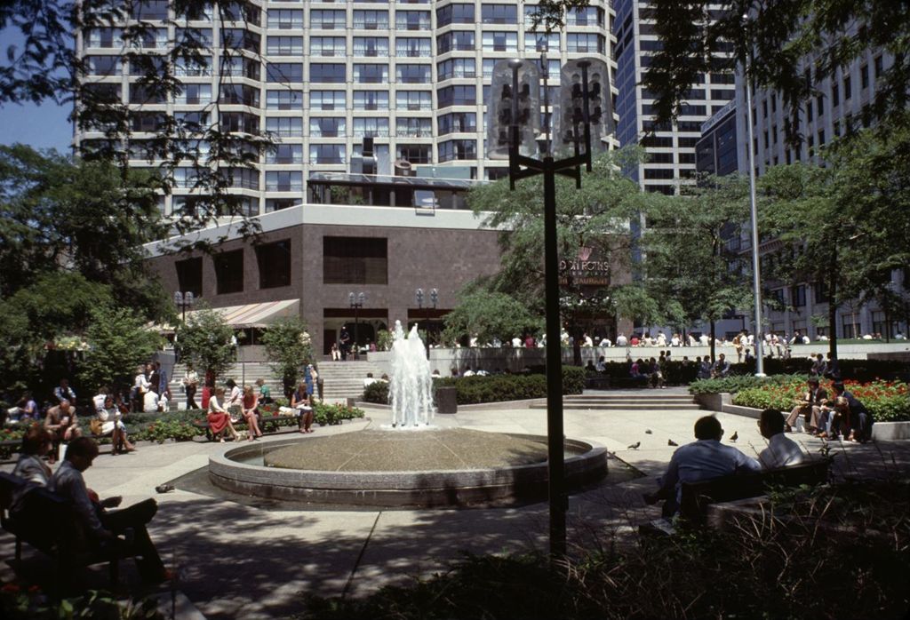 Miniature of Plaza and fountain outside the Sun-Times Building