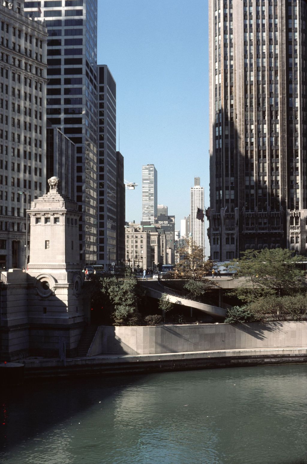 Chicago River and North Michigan Avenue