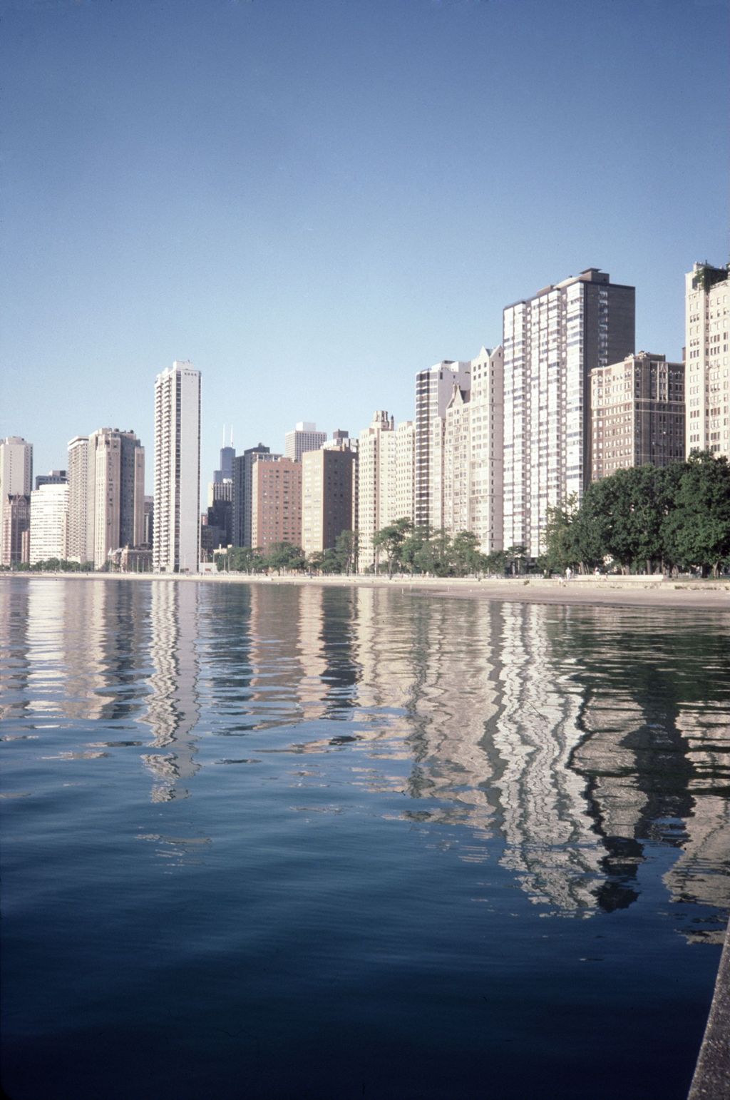 High-rise apartments along Lake Michigan