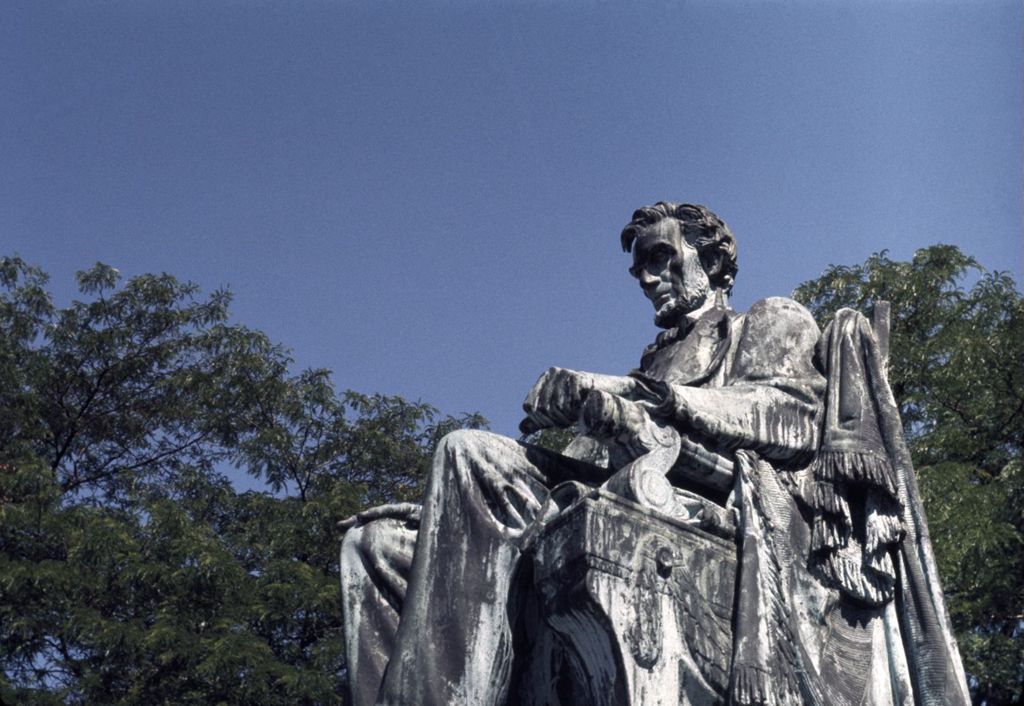 Miniature of Abraham Lincoln statue in Grant Park