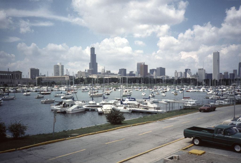 Miniature of Burnham Harbor and Chicago skyline