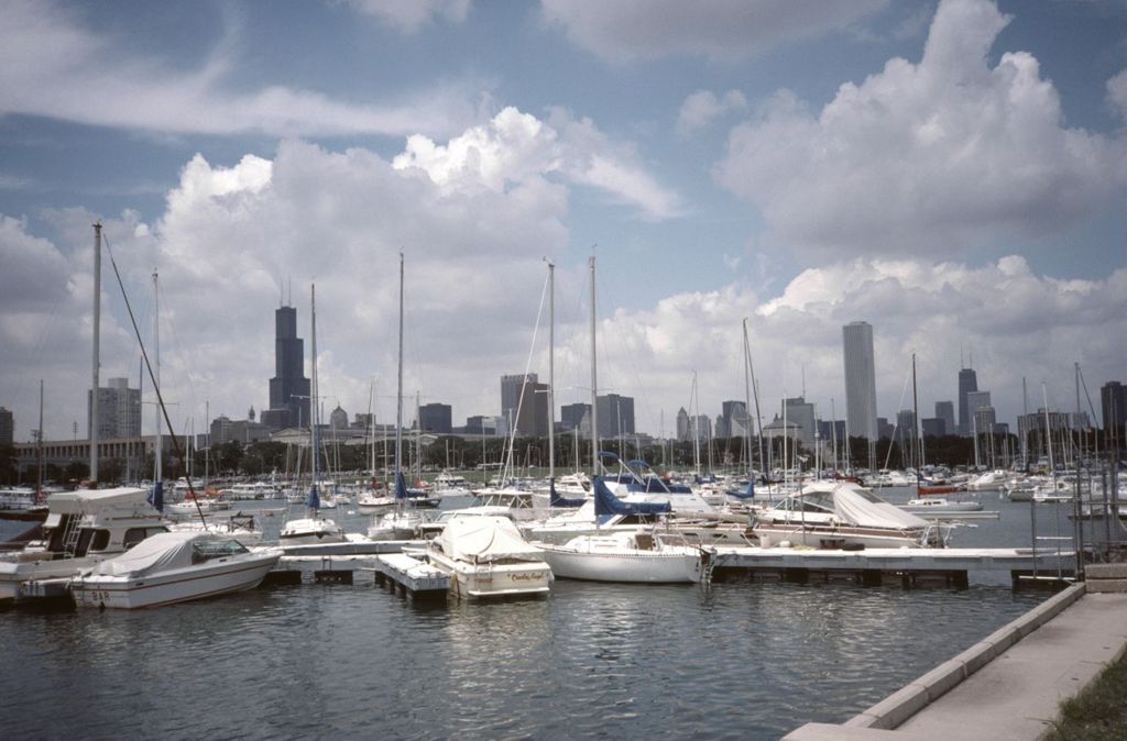 Burnham Harbor and Chicago skyline
