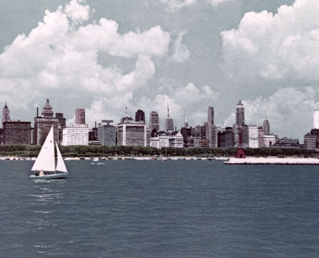 Miniature of Chicago skyline from Lake Michigan