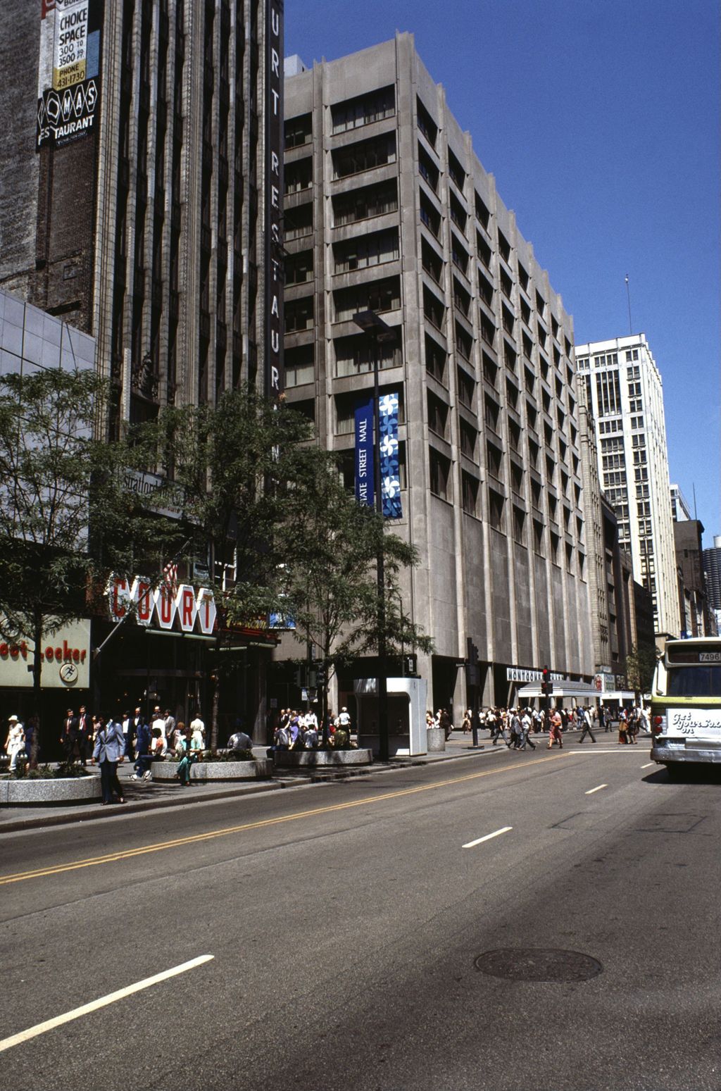State Street Mall and Montgomery Ward's Store