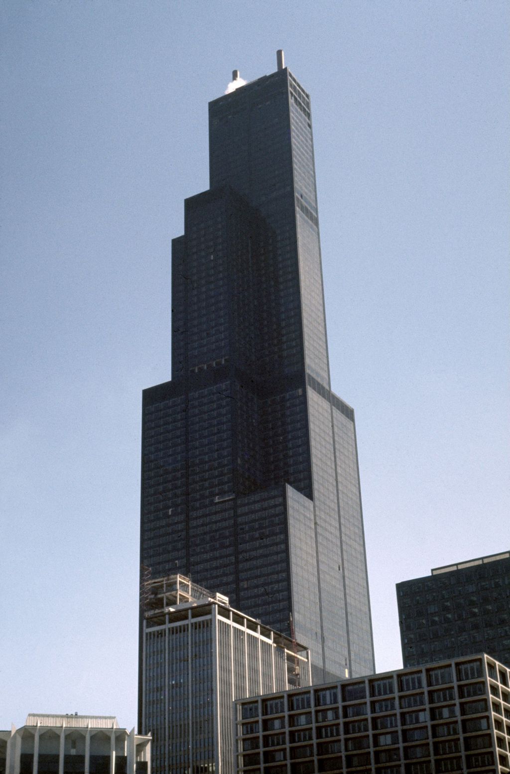Miniature of Sears Tower during construction