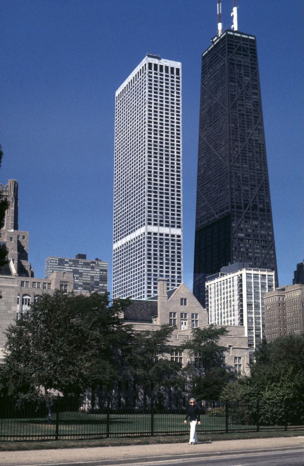 Miniature of Water Tower Place and John Hancock Center from Northwestern University-Chicago campus
