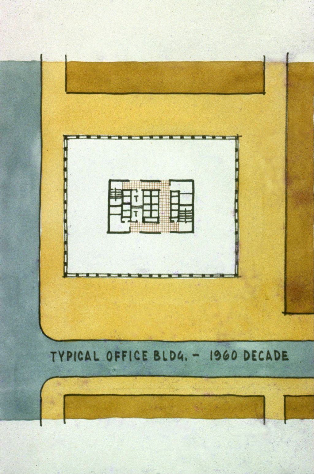 Miniature of Plan of a typical office building of the 1960s
