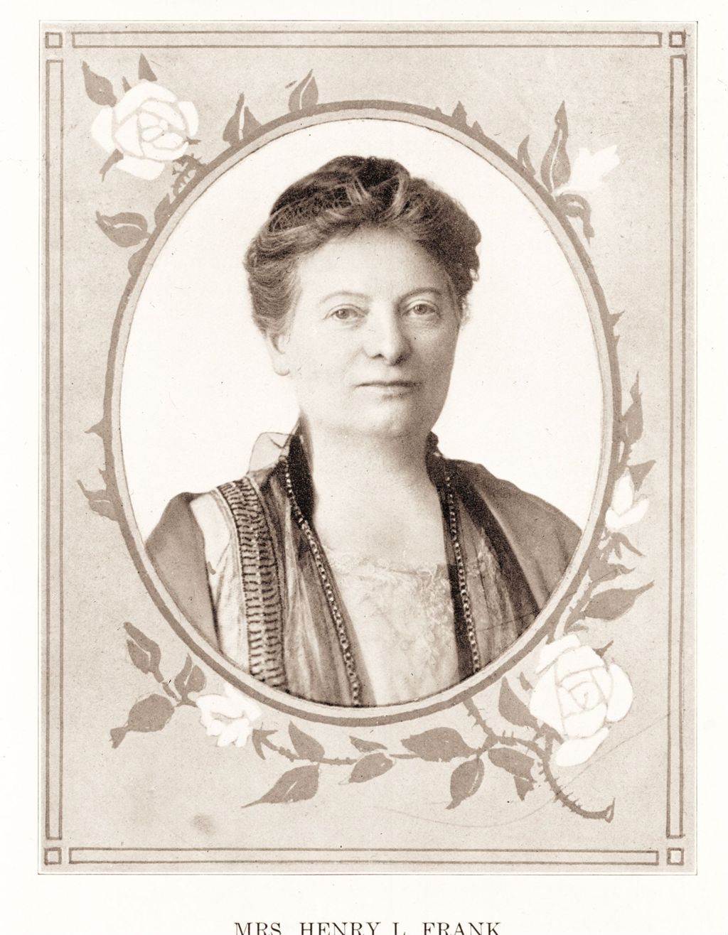 Miniature of Mrs. Henriette Greenebaum Frank (Mrs. Henry L. Frank)