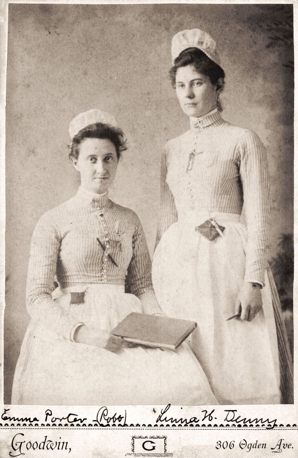 Miniature of Nurses Emma Porter and Linna H. Denny
