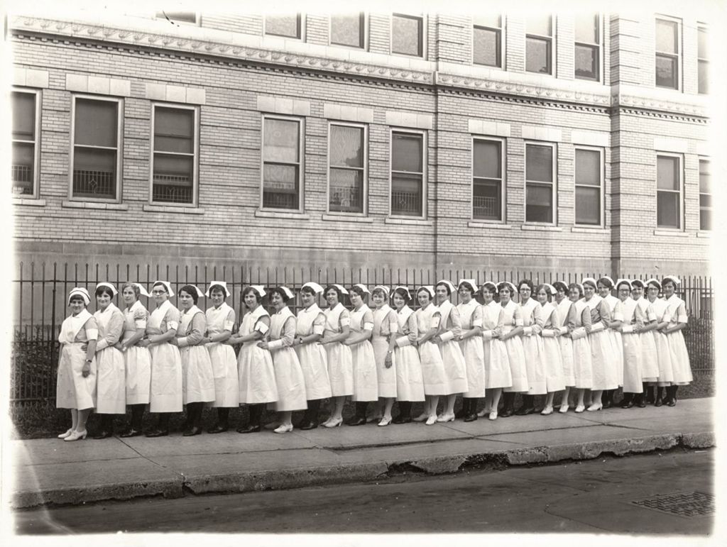 Miniature of Affiliate nurses outside the hospital