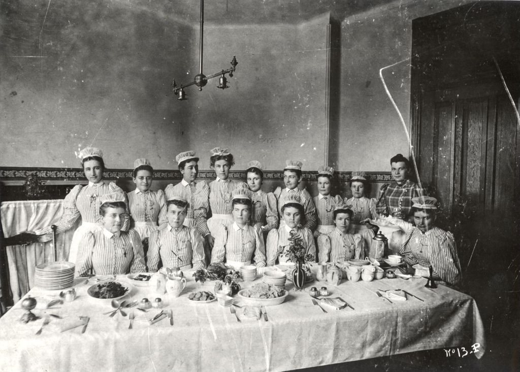 Miniature of Group of nurses in dining hall
