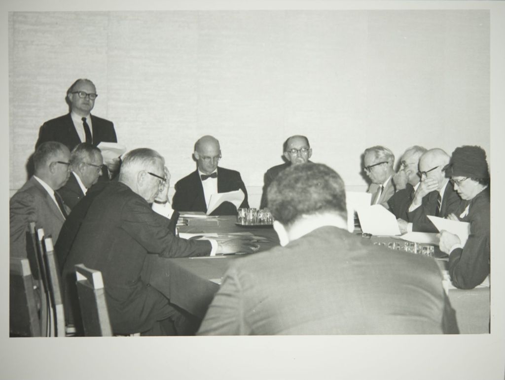 Miniature of Board of Trustees meeting