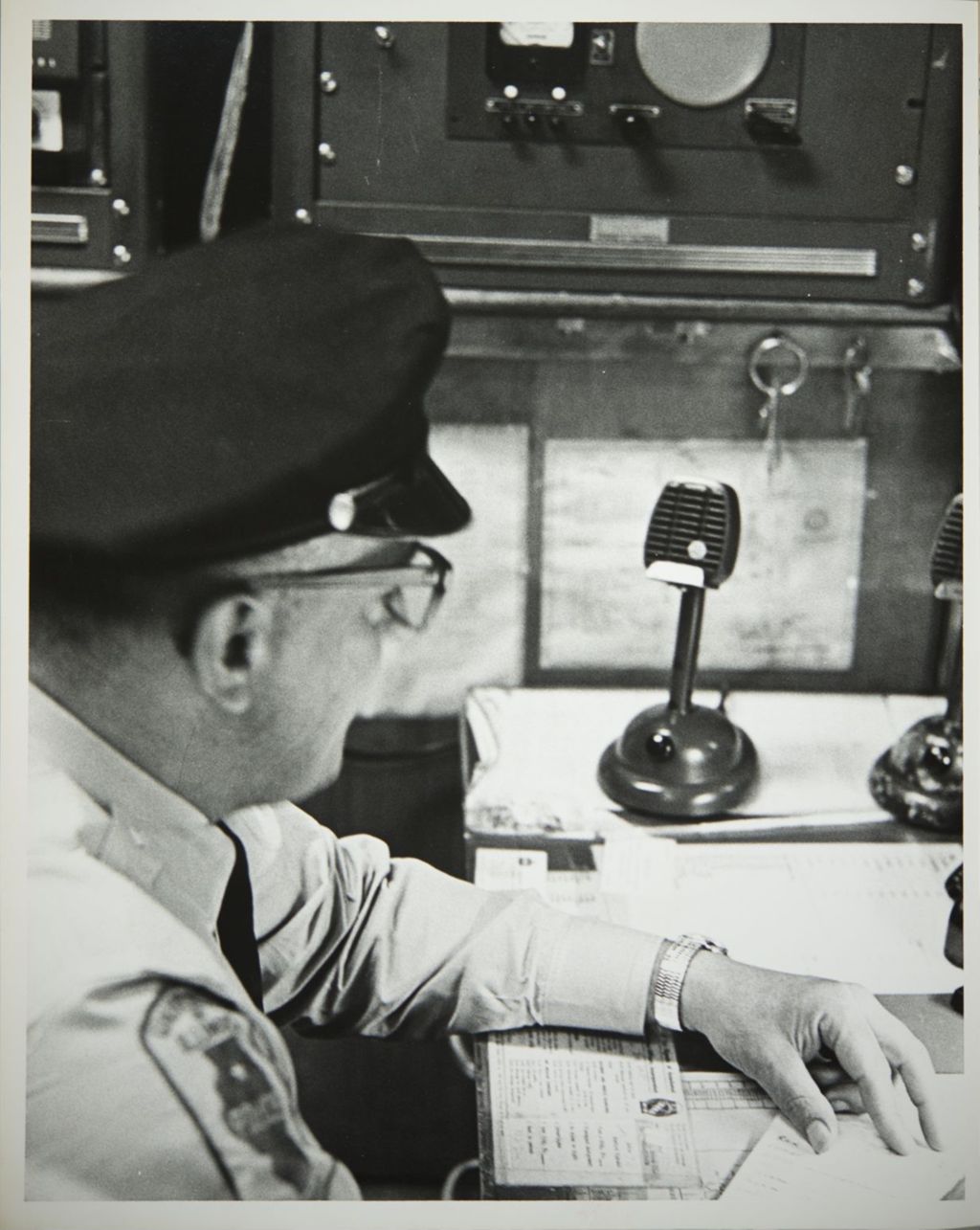 Miniature of University police person in the police station