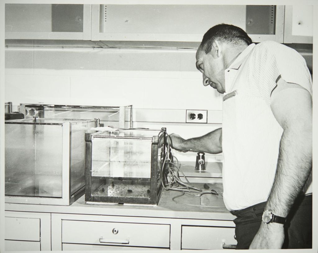Miniature of Person in a science laboratory