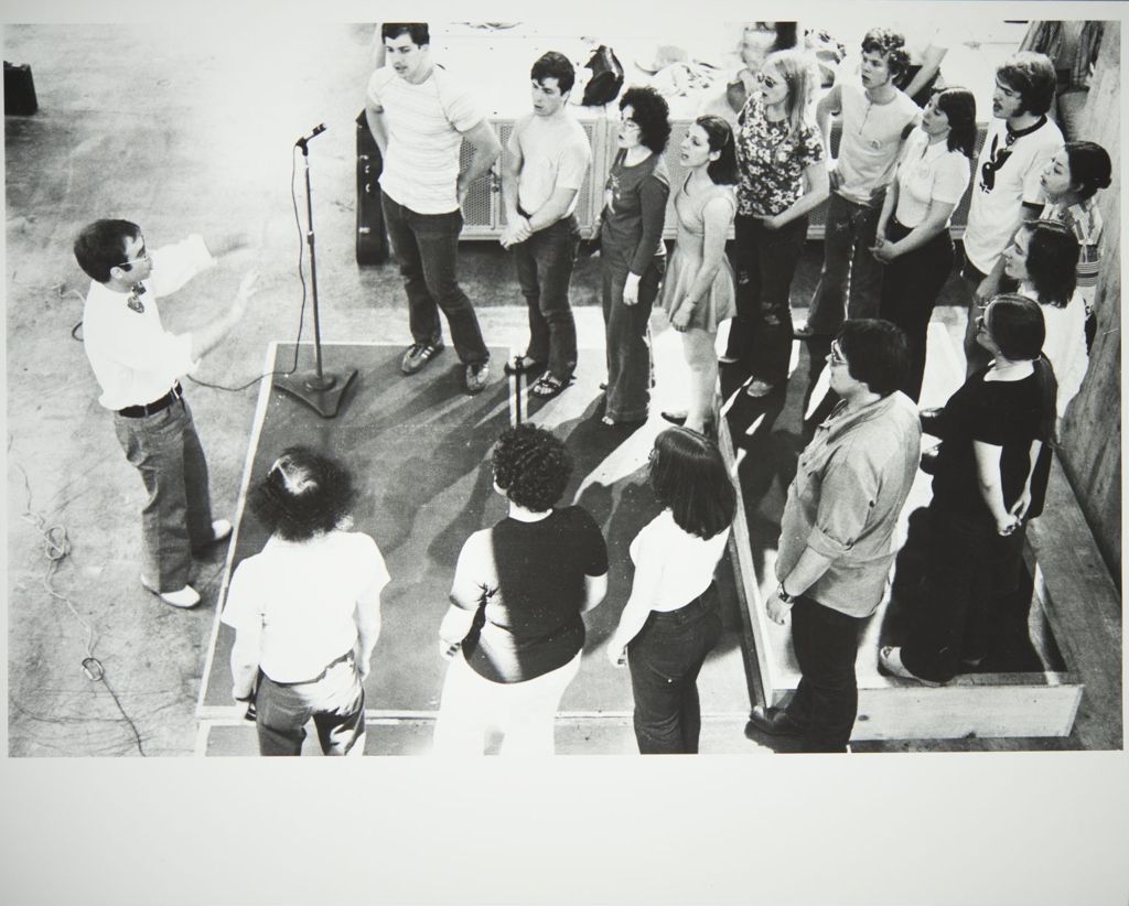 Miniature of Students in choir practice