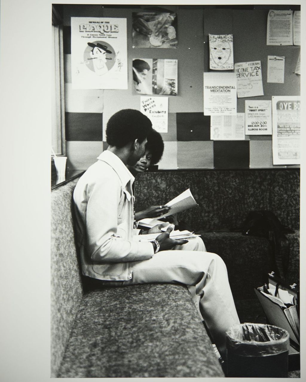 Miniature of Students reading in a study space