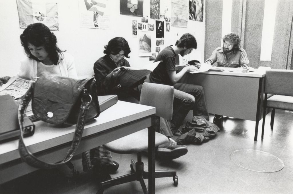 Miniature of Students reading in a study space