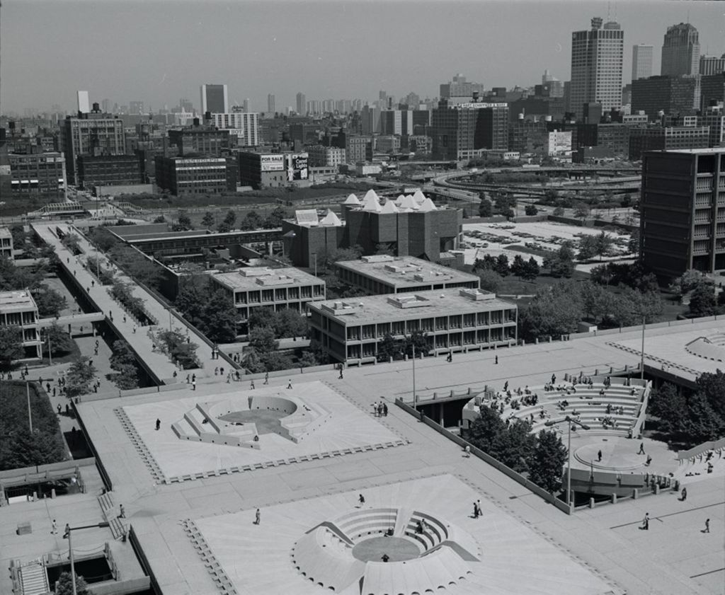 Miniature of Aerial view of campus from the Science and Engineering Offices