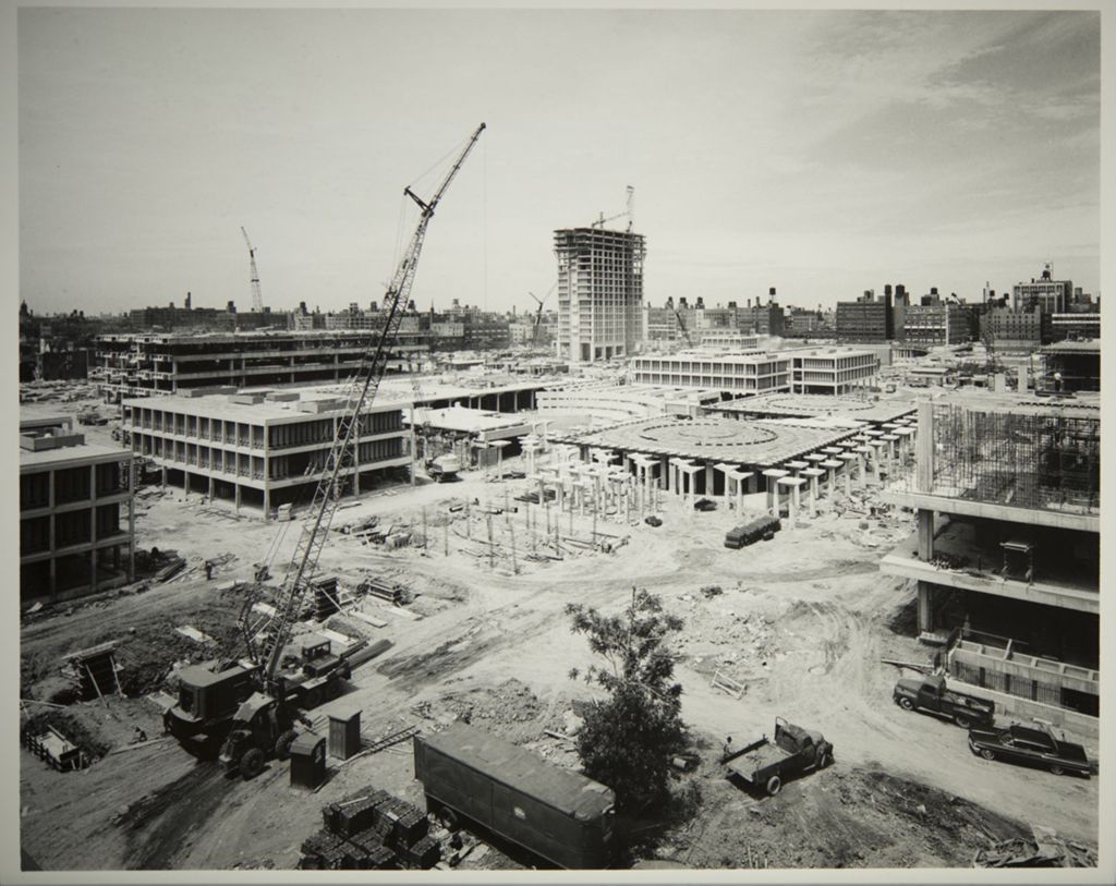 Miniature of Panoramic view of the construction of campus
