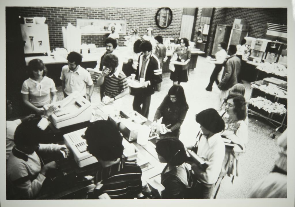 Miniature of Students in the cafeteria in the Behavioral Sciences Building