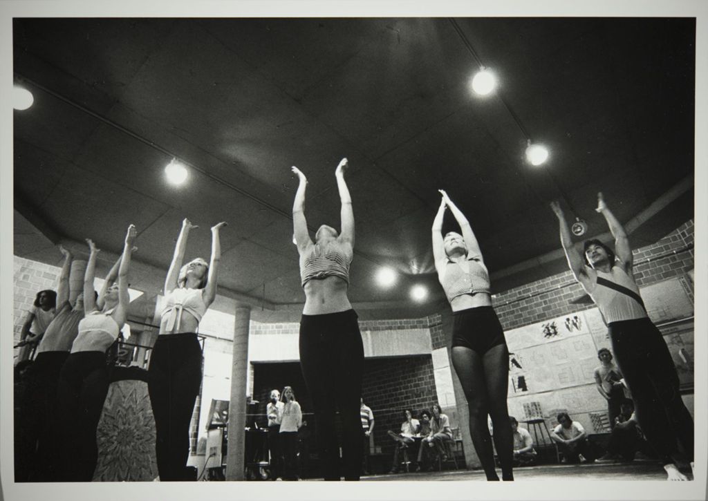 Miniature of Students performing for their Modern Dance class