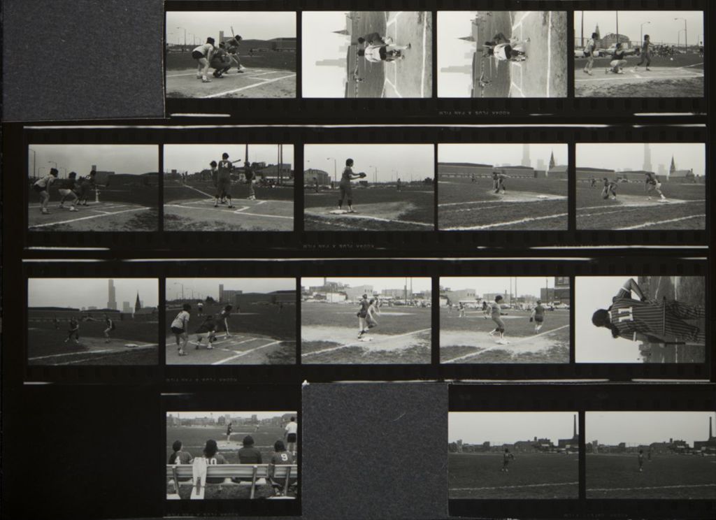 Miniature of Multiple views of women's softball game against Wright College