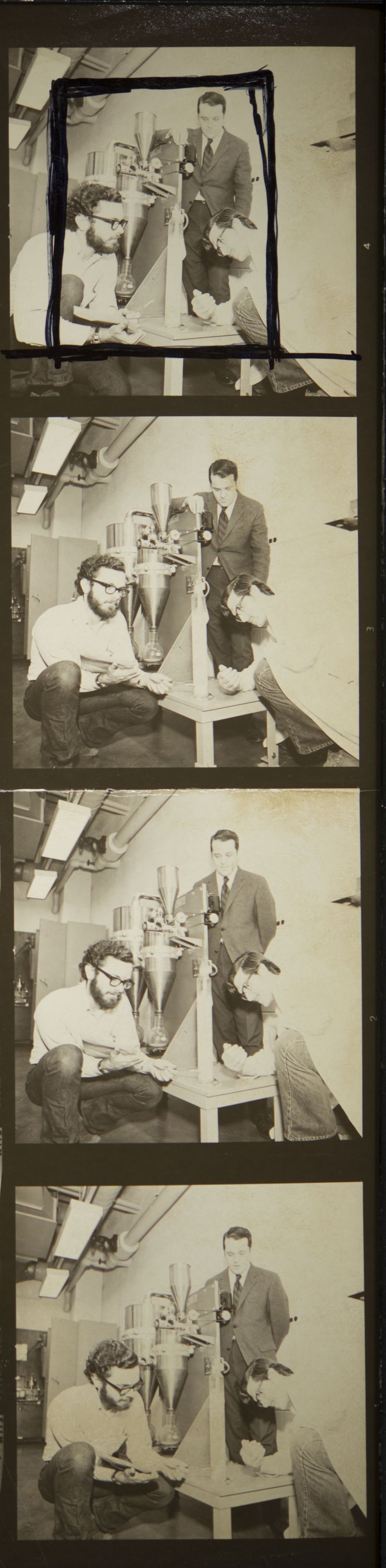 Miniature of Multiple views of students performing a science experiment