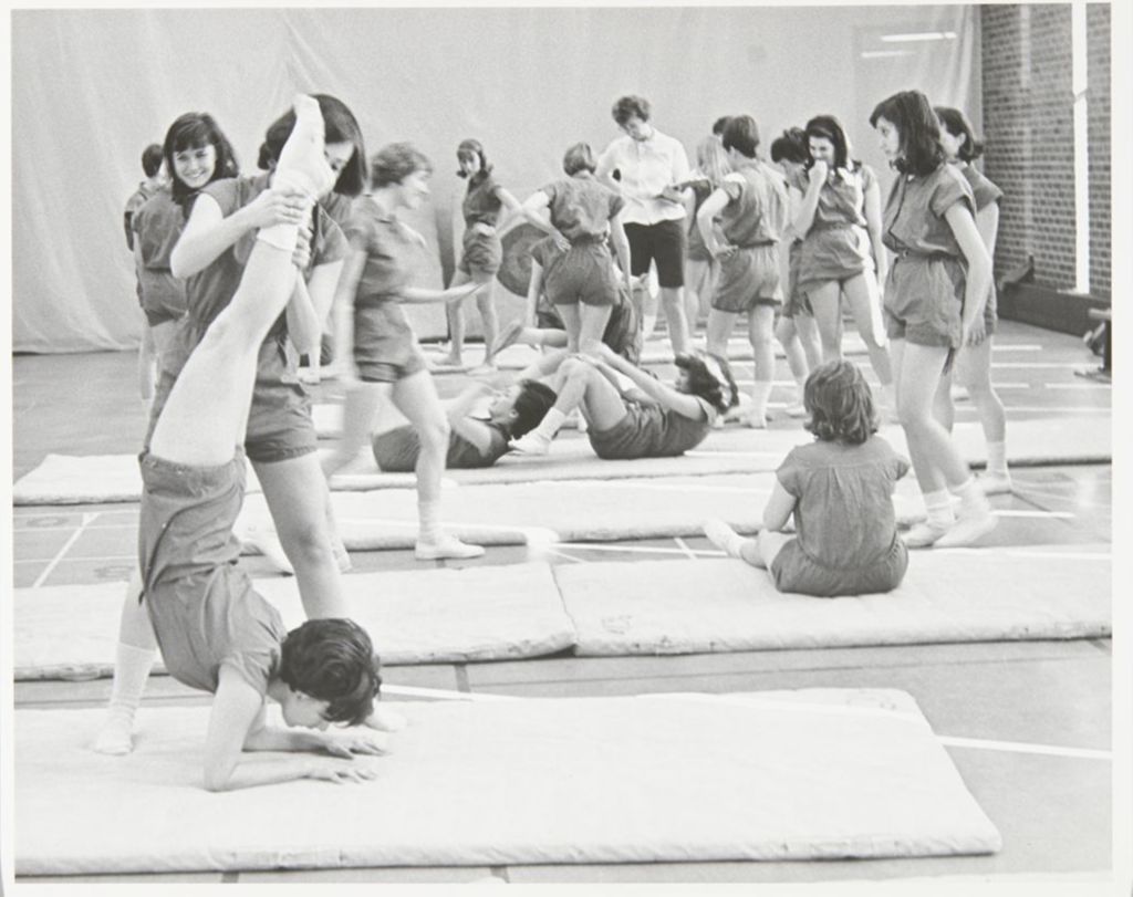 Miniature of Women in a physical education class