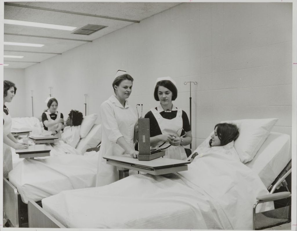 Miniature of Student nurses taking care of patients