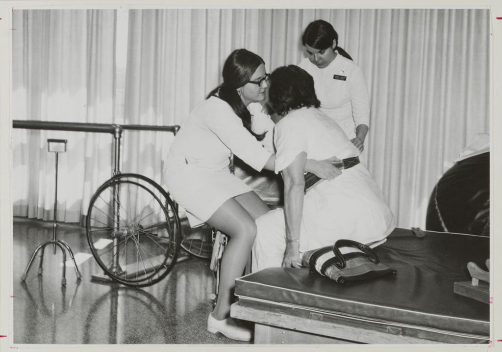 Miniature of Student nurses with patient