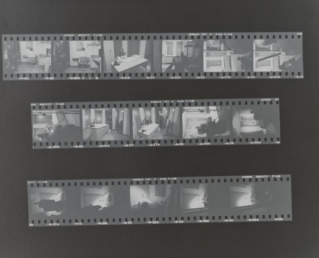 Miniature of Multiple views of filming for "Sleep Laboratory" with John Drury