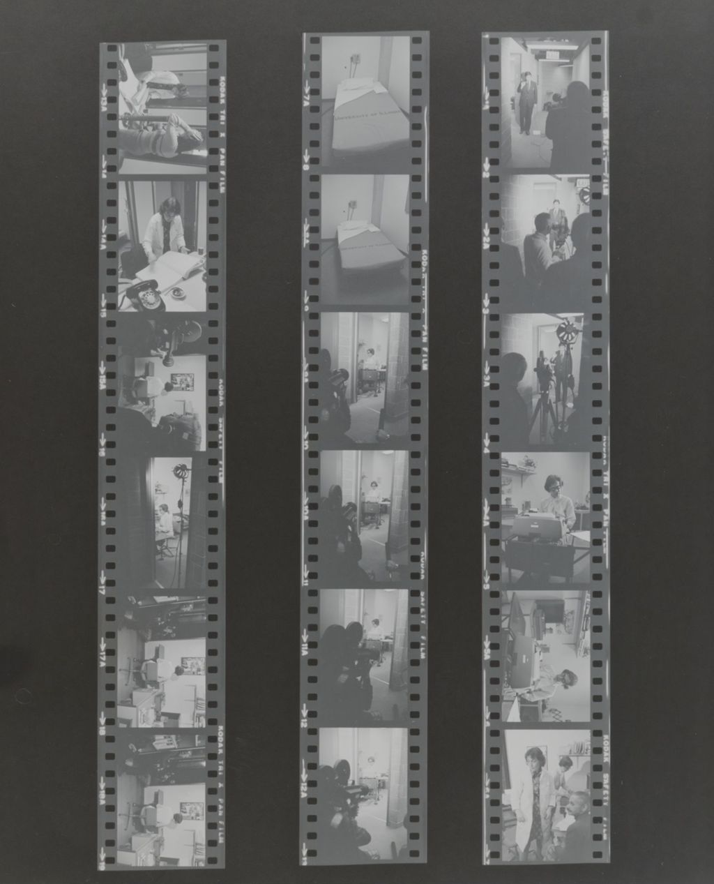 Miniature of Multiple views of filming for "Sleep Laboratory" with John Drury