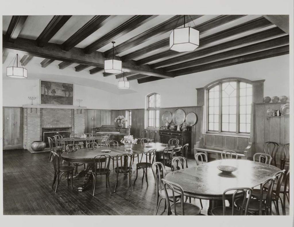 Dining room prior to restoration, Jane Addams Hull-House Museum