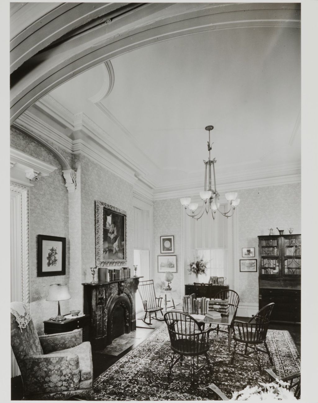 Miniature of West parlor room prior to restoration, Jane Addams Hull-House Museum
