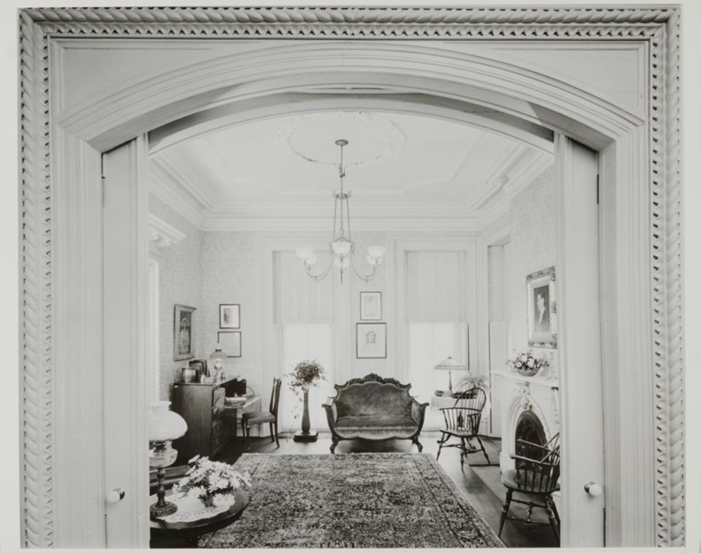 East parlor room prior to restoration, Jane Addams Hull-House Museum