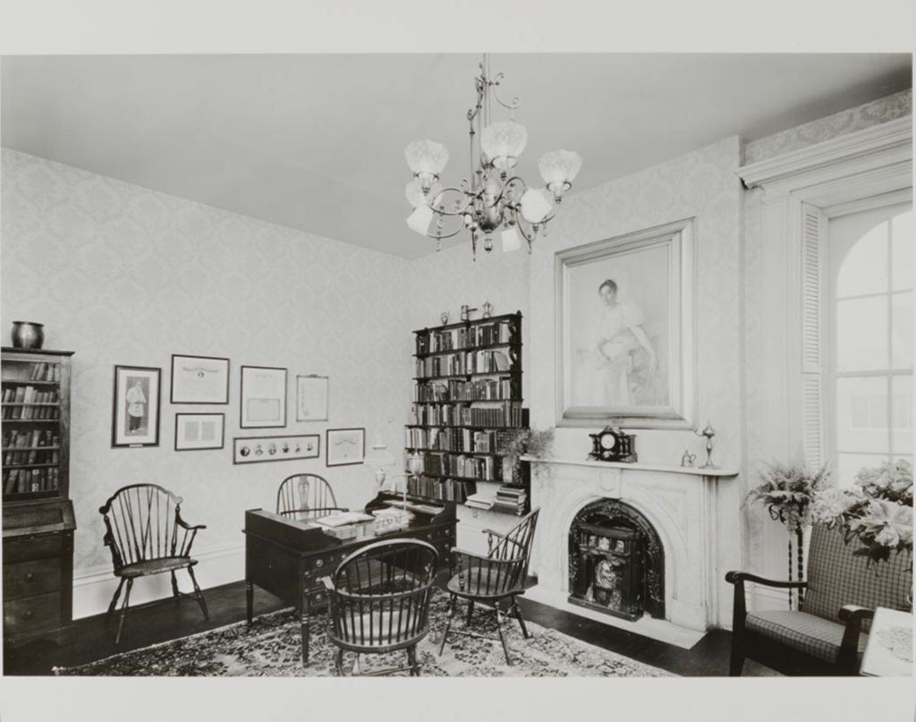 Office sitting room prior to restoration, Jane Addams Hull-House Museum
