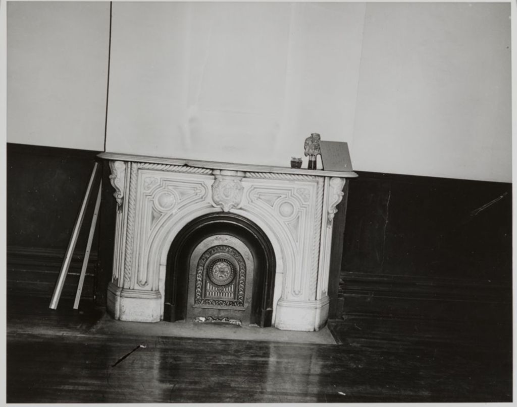 Miniature of Fireplace prior to restoration, Jane Addams Hull-House Museum