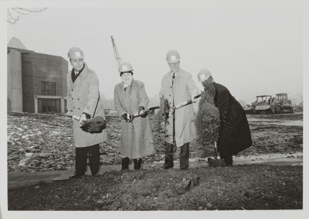 Miniature of Groundbreaking for a campus building