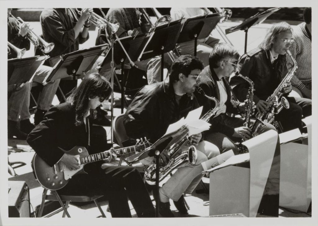 Miniature of Students in the jazz band