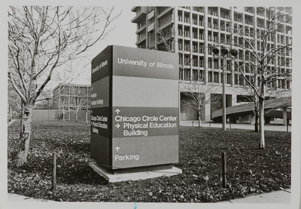 Miniature of Sign for buildings on campus